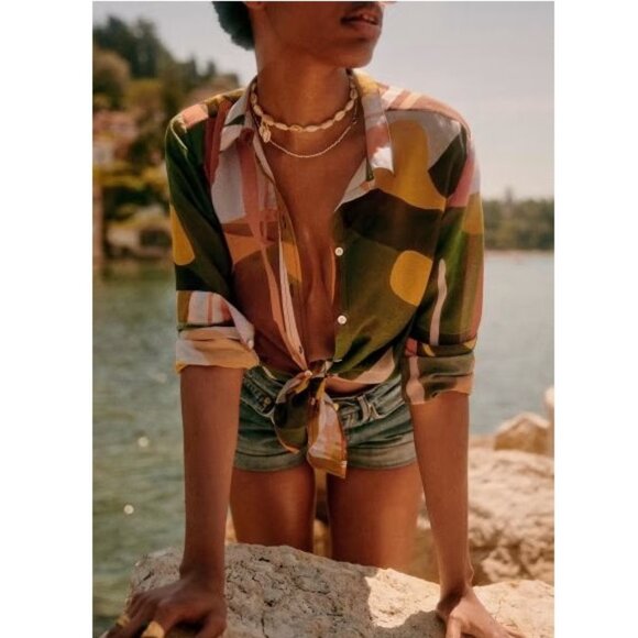 Sezane Tops - Sézane x Rafael Uriegas Pierro Shirt / Size 36 / US 4 / Lugar Button Down